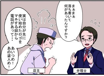 商標をただとるだけでなく、適切にとらないとならない例：指定商品・指定役務が重要