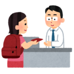 日本の出入国カウンター