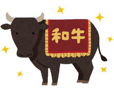 和牛ブランドの黒い牛