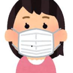 マスクをつけた女性
