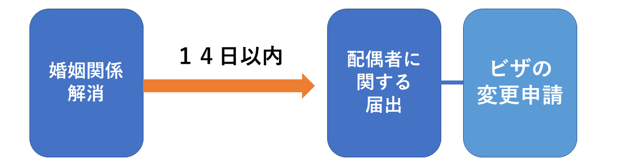 婚姻関係解消後のビザ手続き