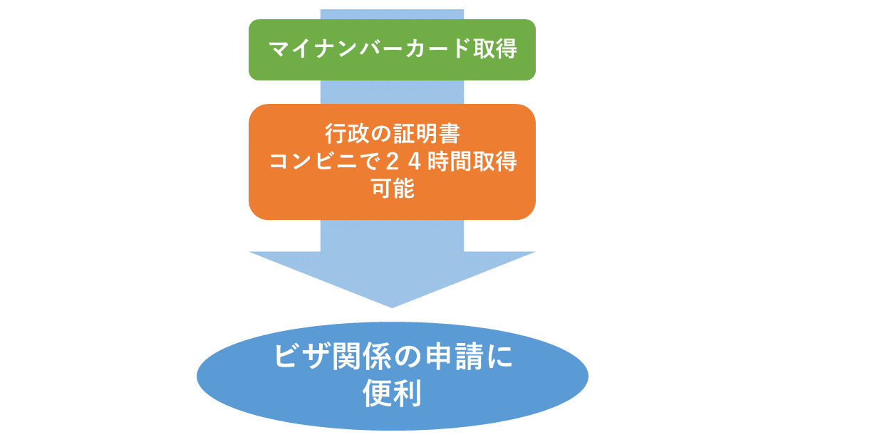 マイナンバーカードとビザの申請